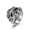 European and American hiphop hiphop snake skull ring ring dark style rap hipster wear hand accessories wholesale
